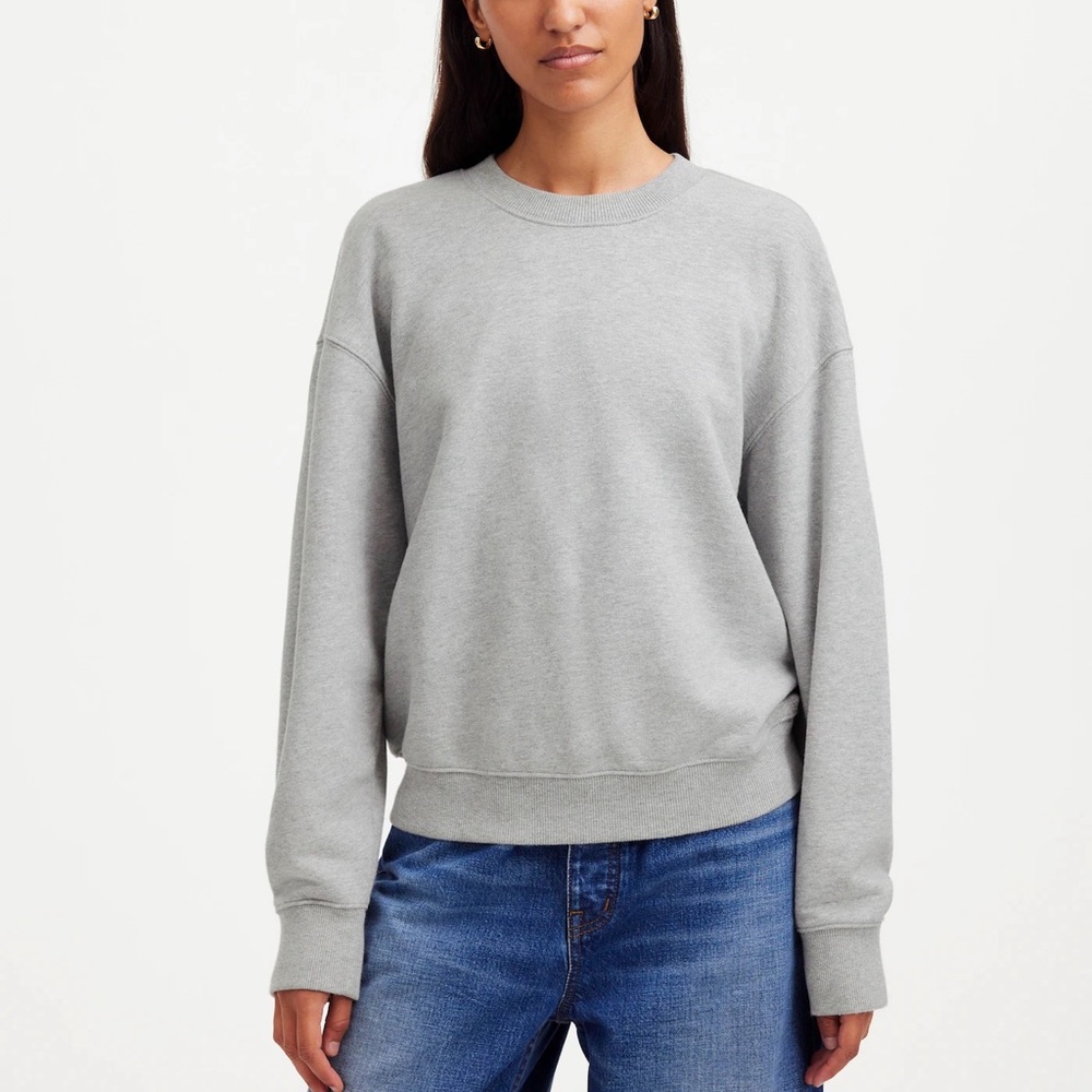 Madewell The McCarren Heathered Midweight Crewneck Sweatshirt X-Small